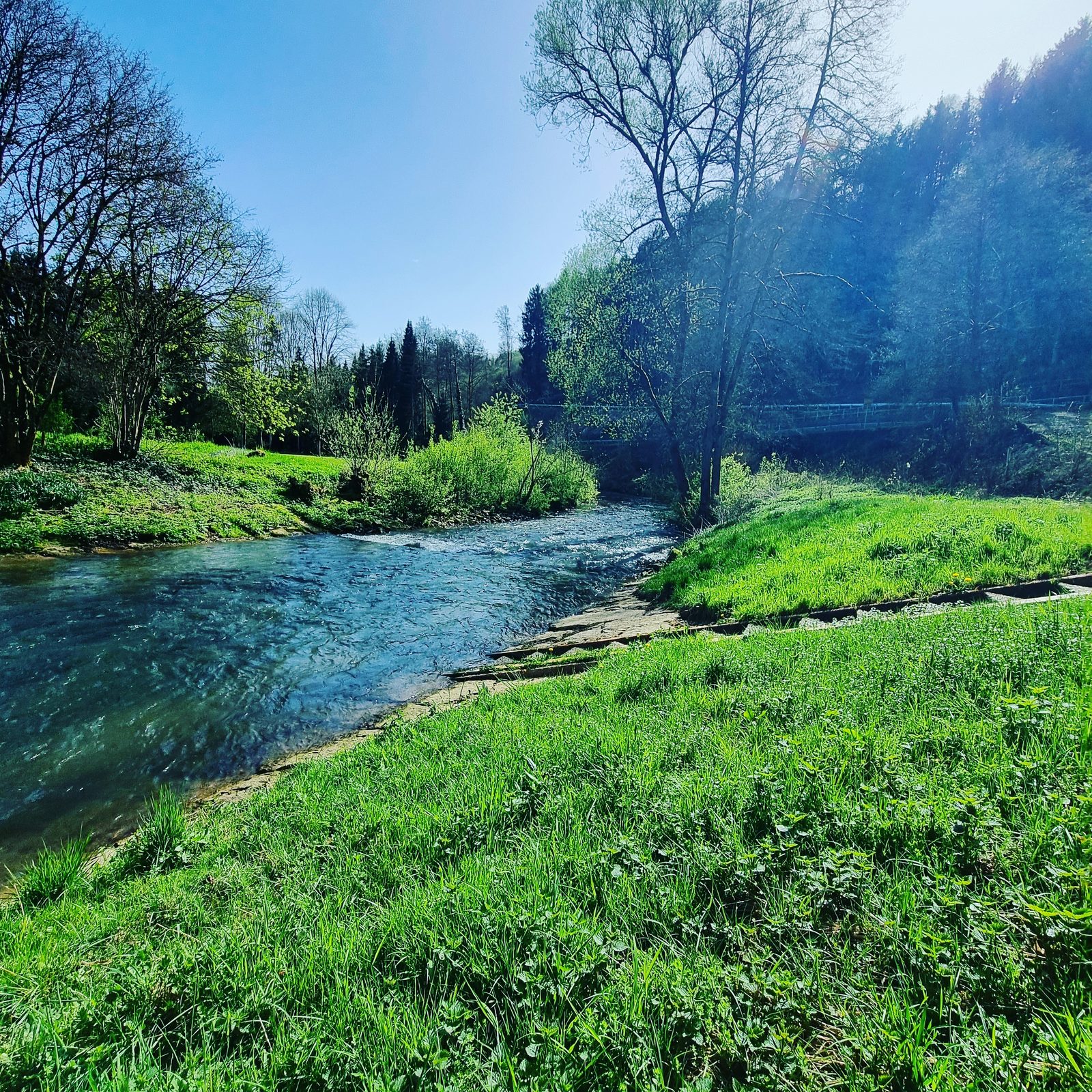 Rivier en natuur rondom Seffern